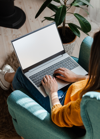 Person with a laptop